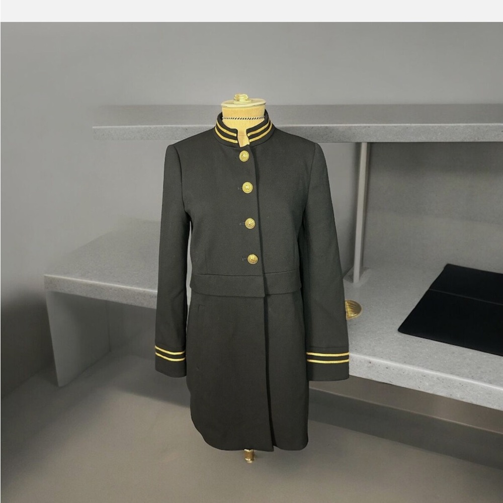 Zara military coat size small